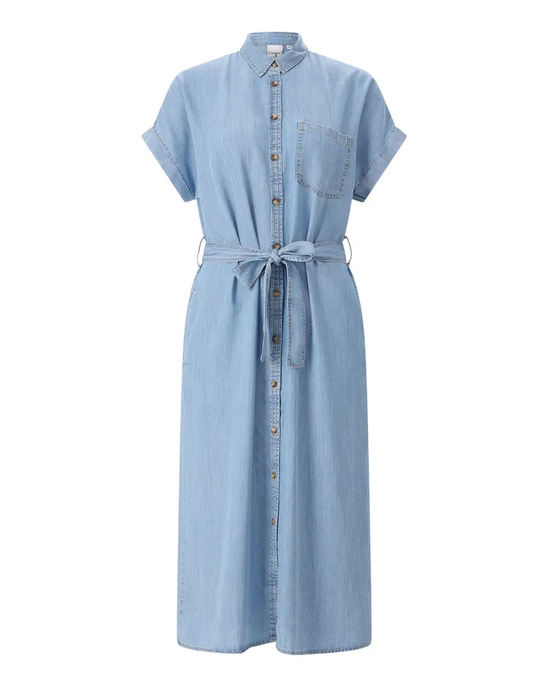 tonno e panna Midikleid im Denim-Look Blau