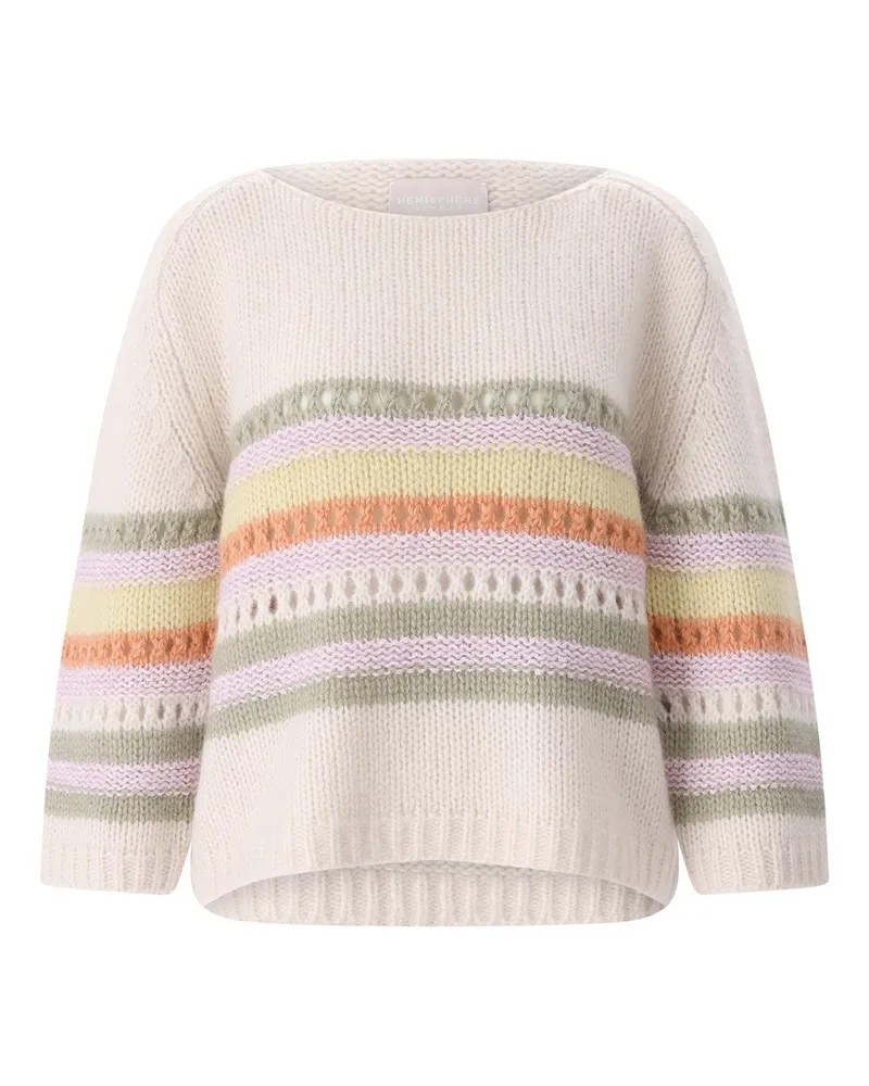 hemisphere Pullover aus Kaschmirmix Creme