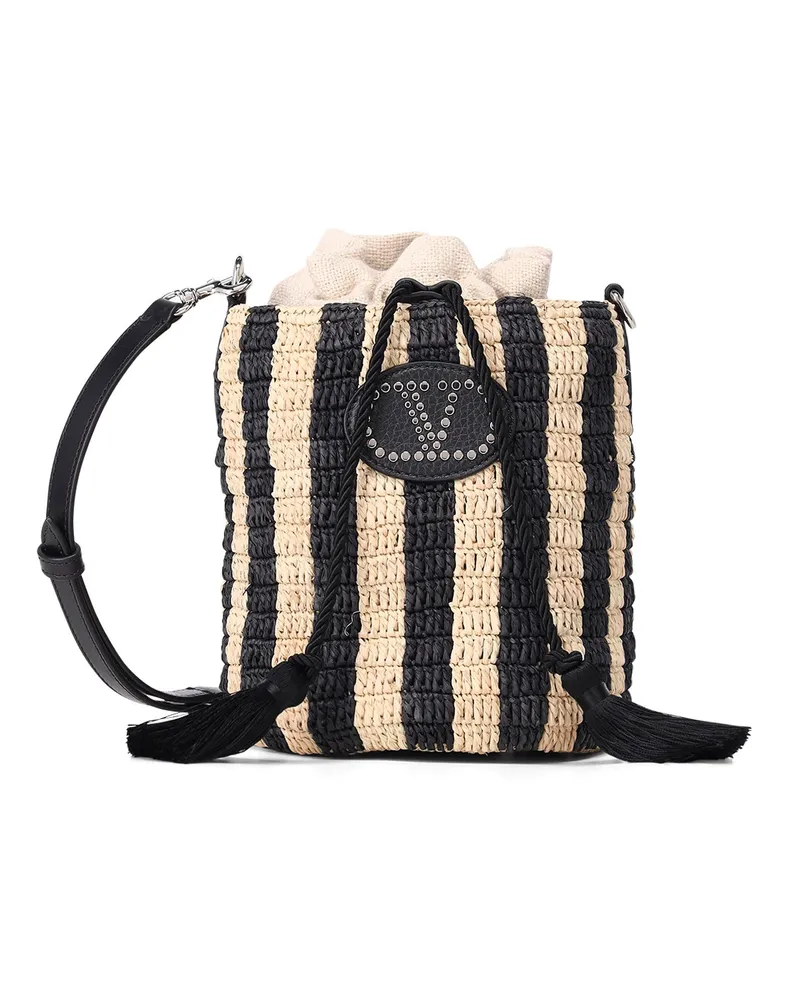 Valentino Garavani Umhängetasche mit Logo Schwarz