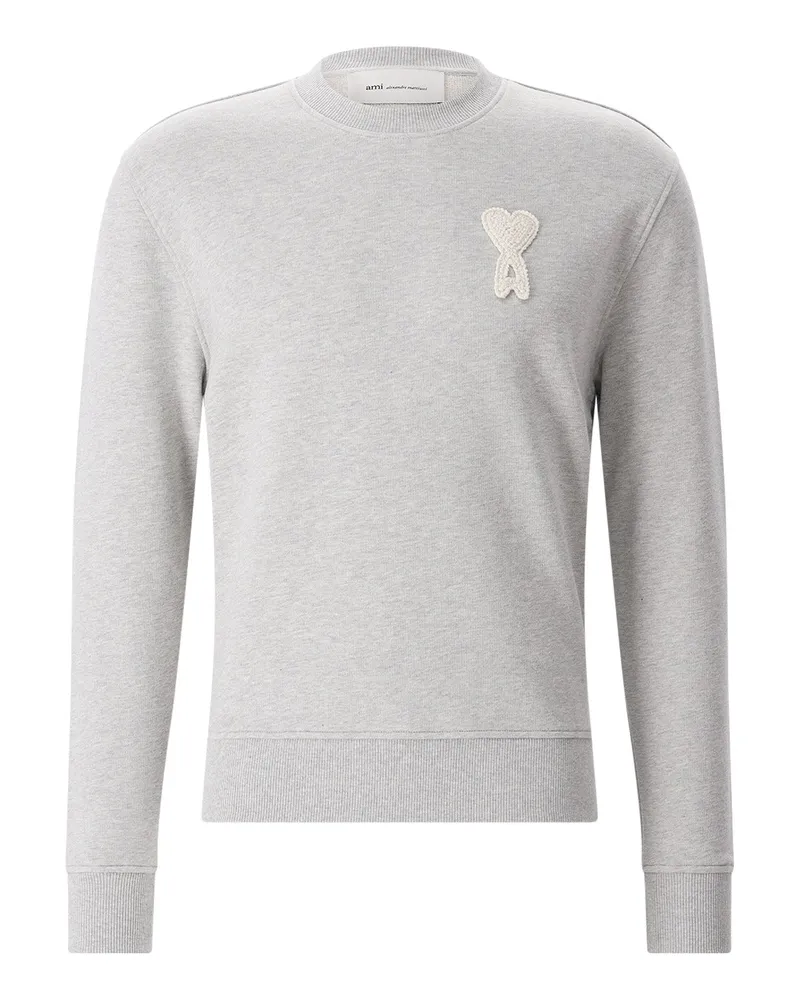 AMI Paris Pullover mit Logo Grau