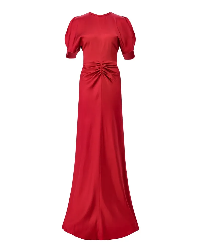 Victoria Beckham Maxikleid aus Satin Rot