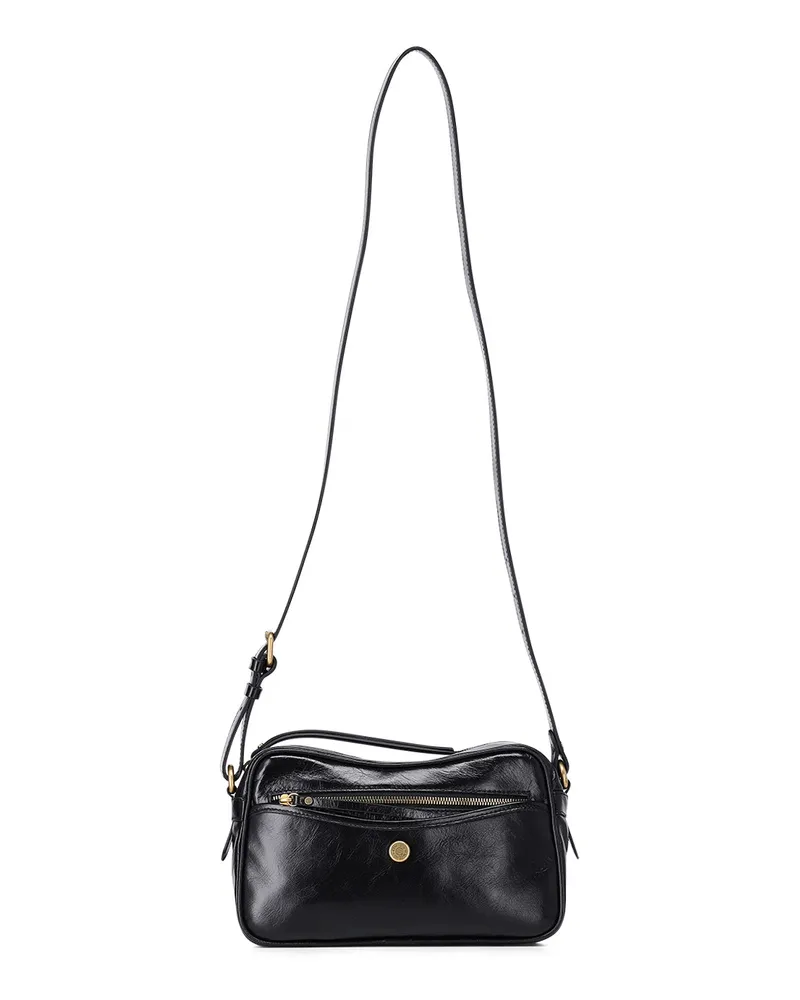 Gianni Chiarini Umhängetasche Cora aus Leder Schwarz