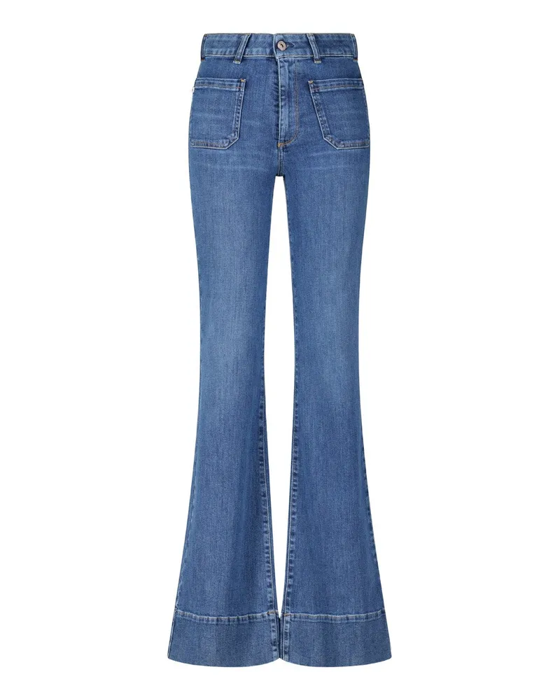 Adriano Goldschmied Flared Jeans Vicky Blau