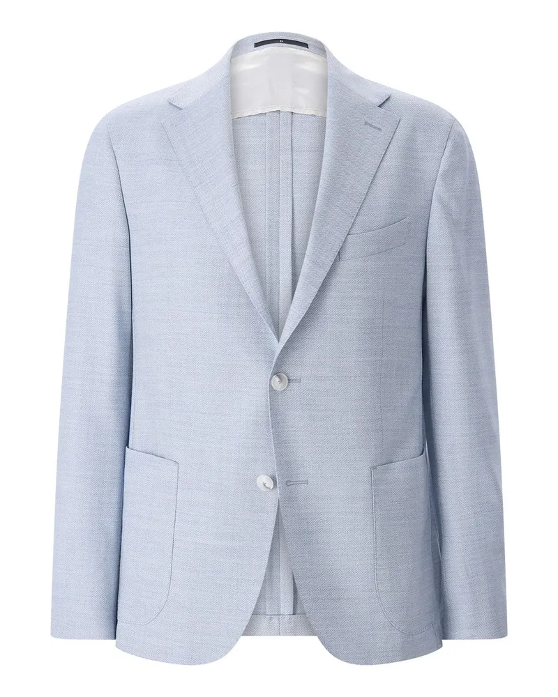 Dressler Sakko aus Wolle Hellblau
