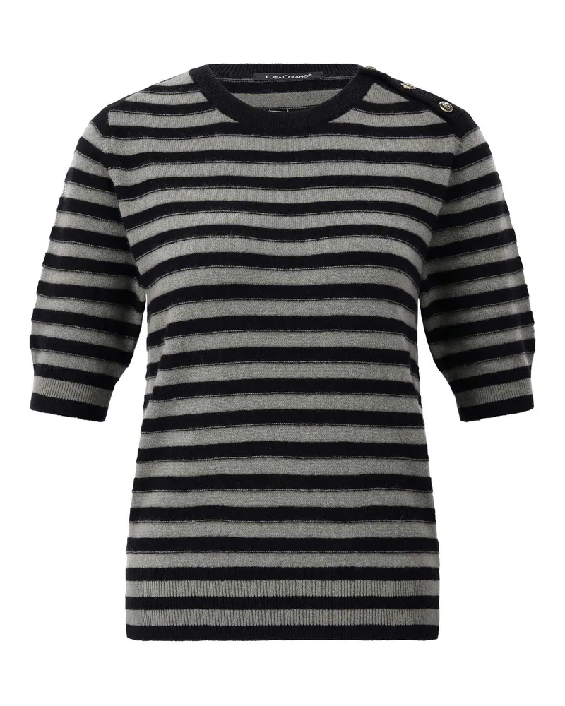 Luisa Cerano Pullover aus Kaschmir-Mix Dunkelgrün