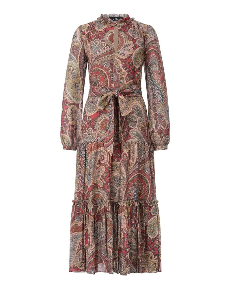 Etro Maxikleid mit Paisley-Muster Multicolor