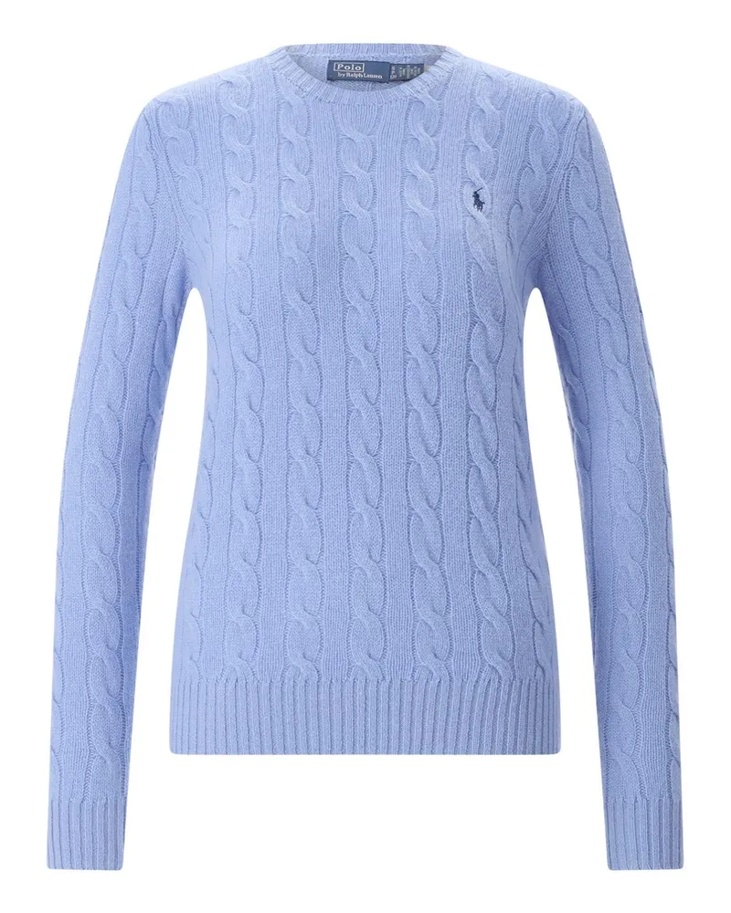 Ralph Lauren Pullover aus Kaschmir-Woll-Mix Hellblau