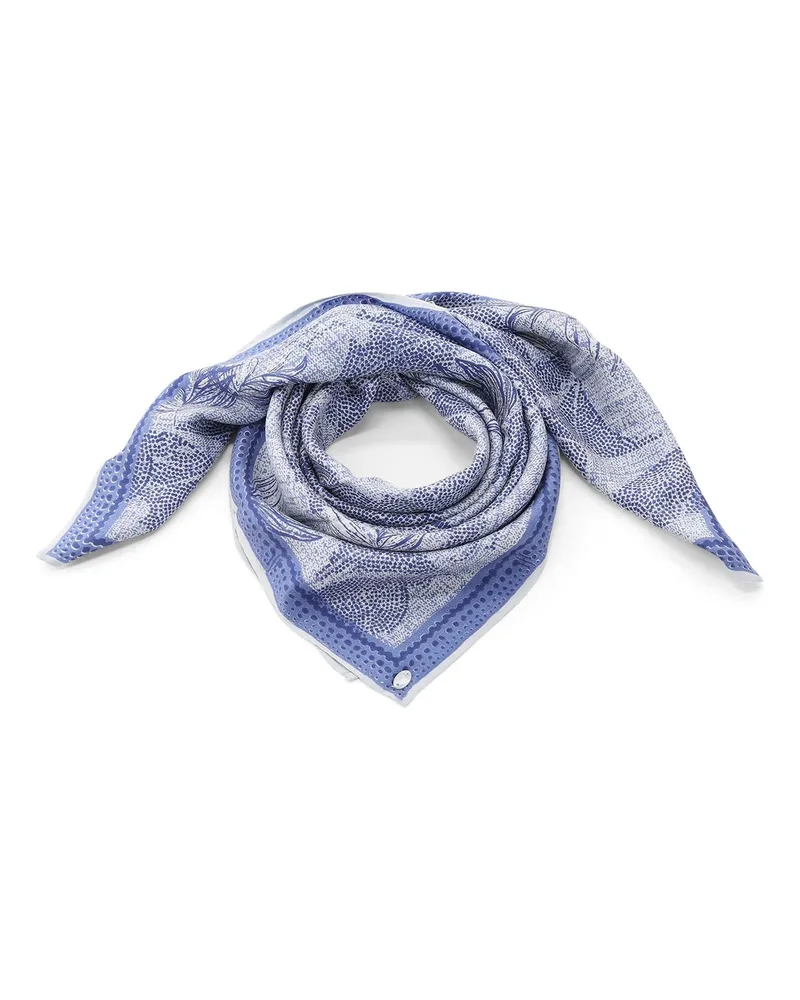 Friendly Hunting Tuch aus Seide Blau