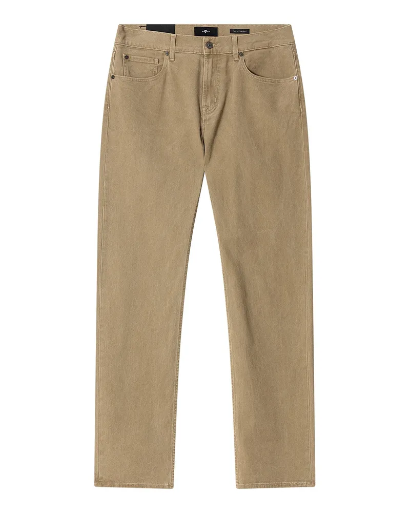 7 for all mankind Straight-Leg Jeans Hellbraun