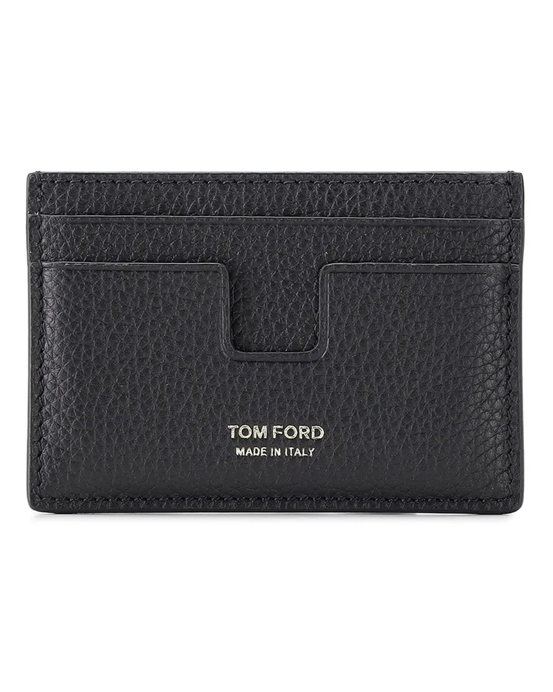 Tom Ford Cardholder aus Leder Schwarz
