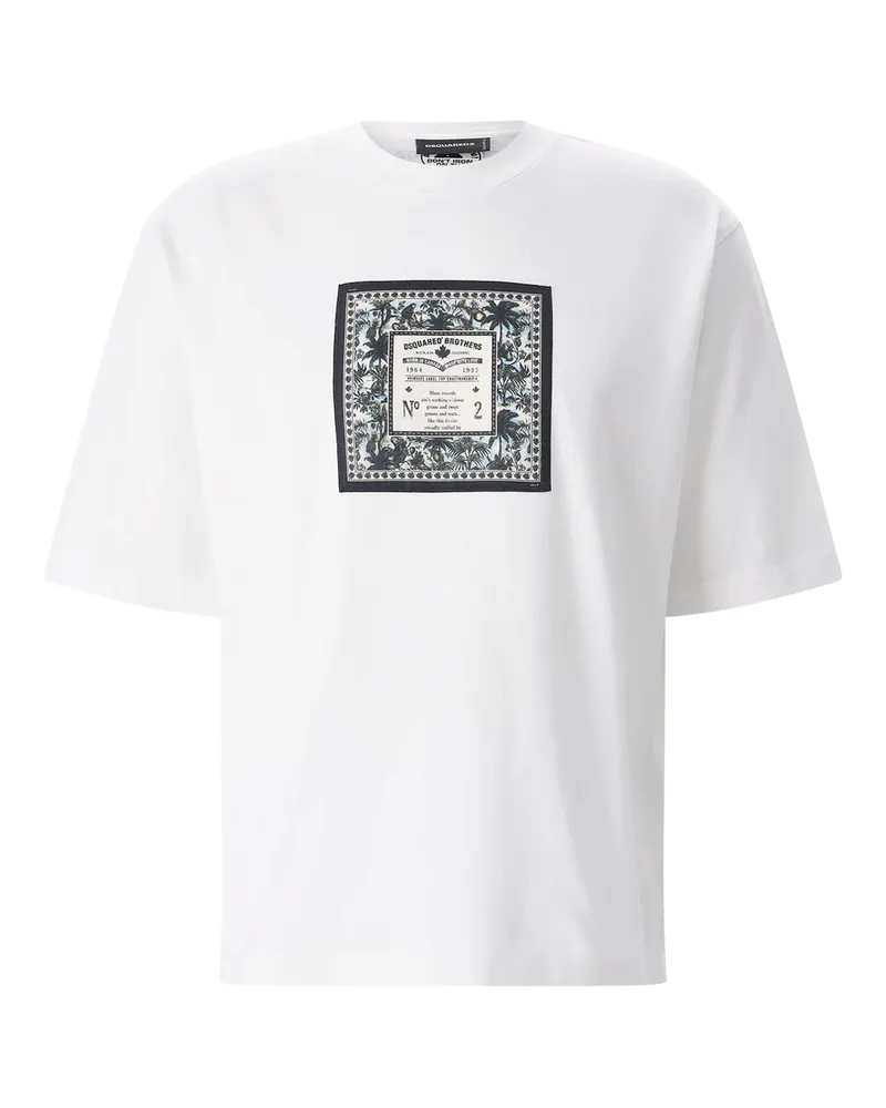 Dsquared2 T-Shirt mit Print Weiß