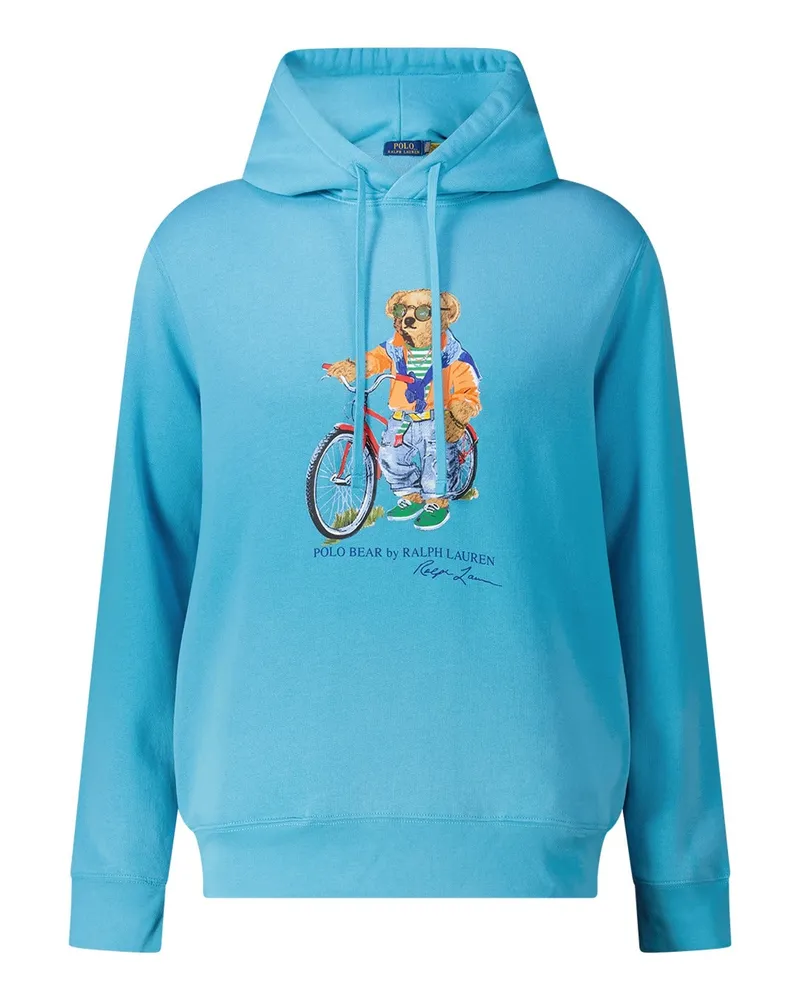 Ralph Lauren Hoodie mit Print Blau
