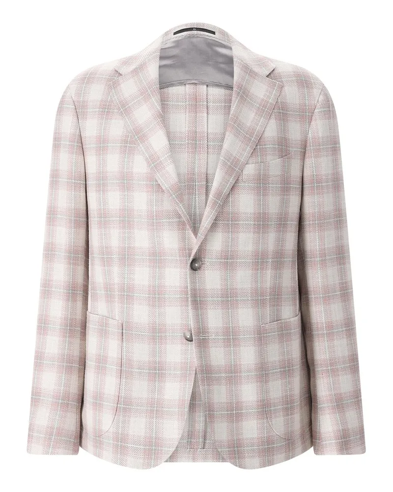 Dressler Kariertes Sakko aus Wollmix Multicolor