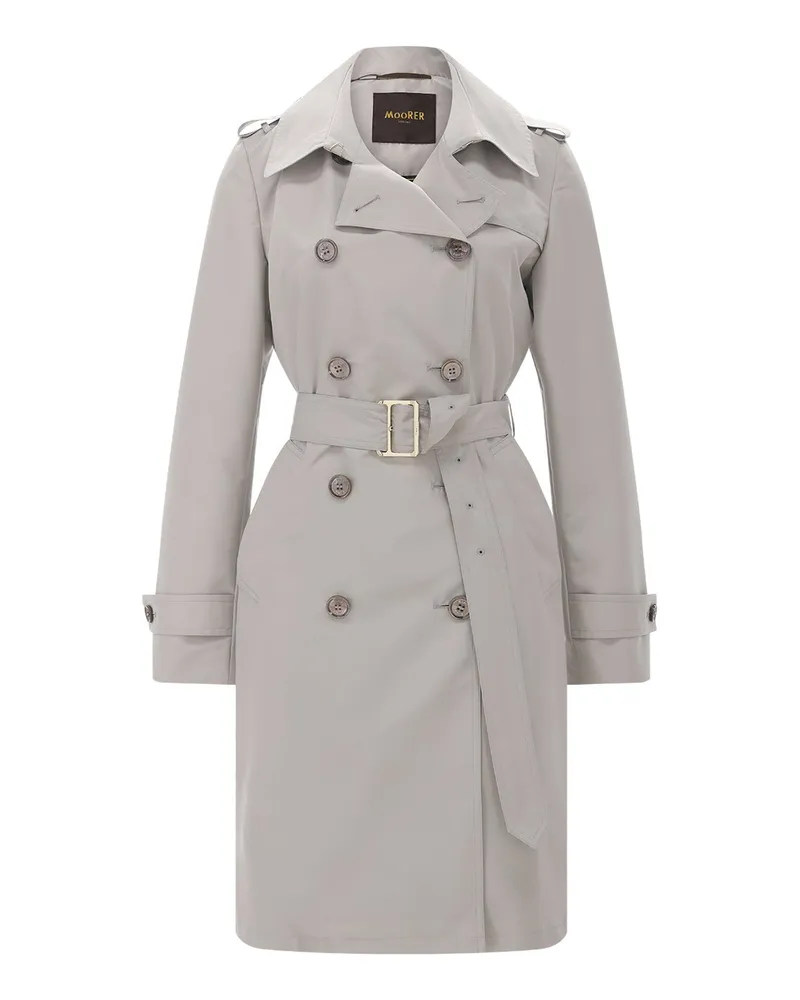 MOORER Trenchcoat Giverny Grau