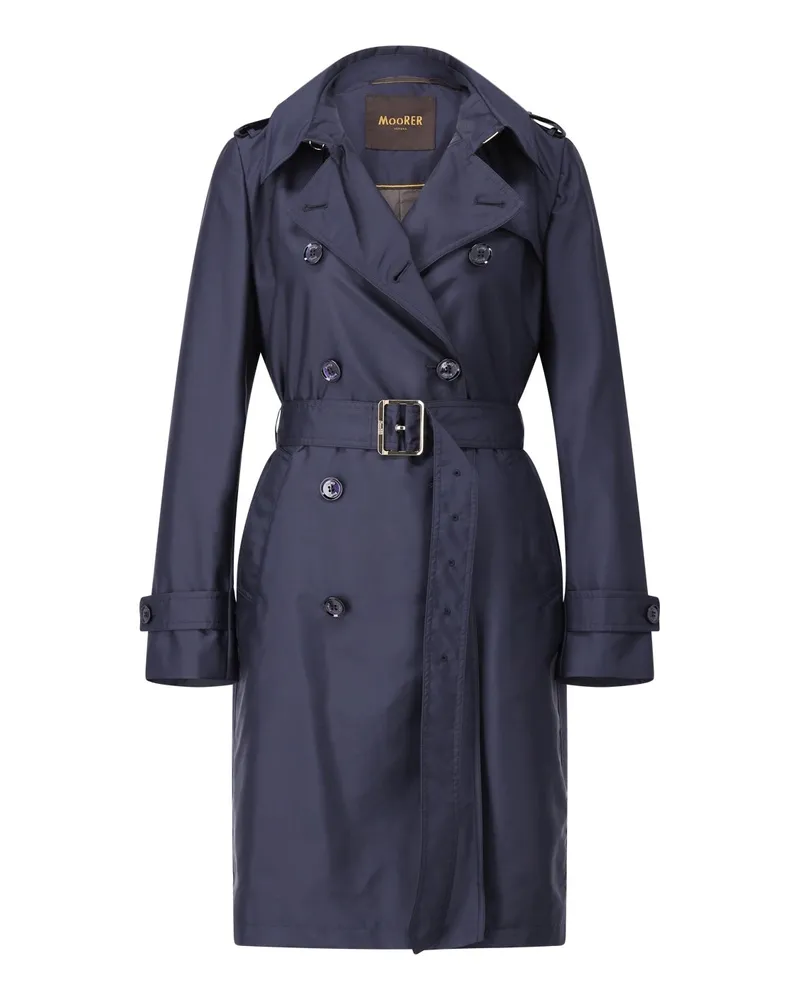 MOORER Trenchcoat Giverny Grau