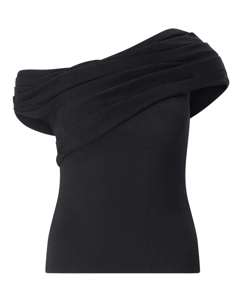 Self-Portrait Asymmetrisches Top Schwarz