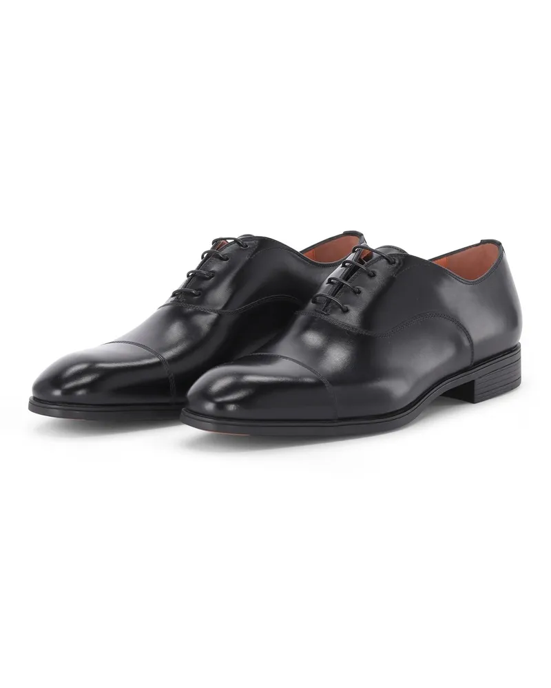 Santoni Schnürschuhe aus Leder Schwarz
