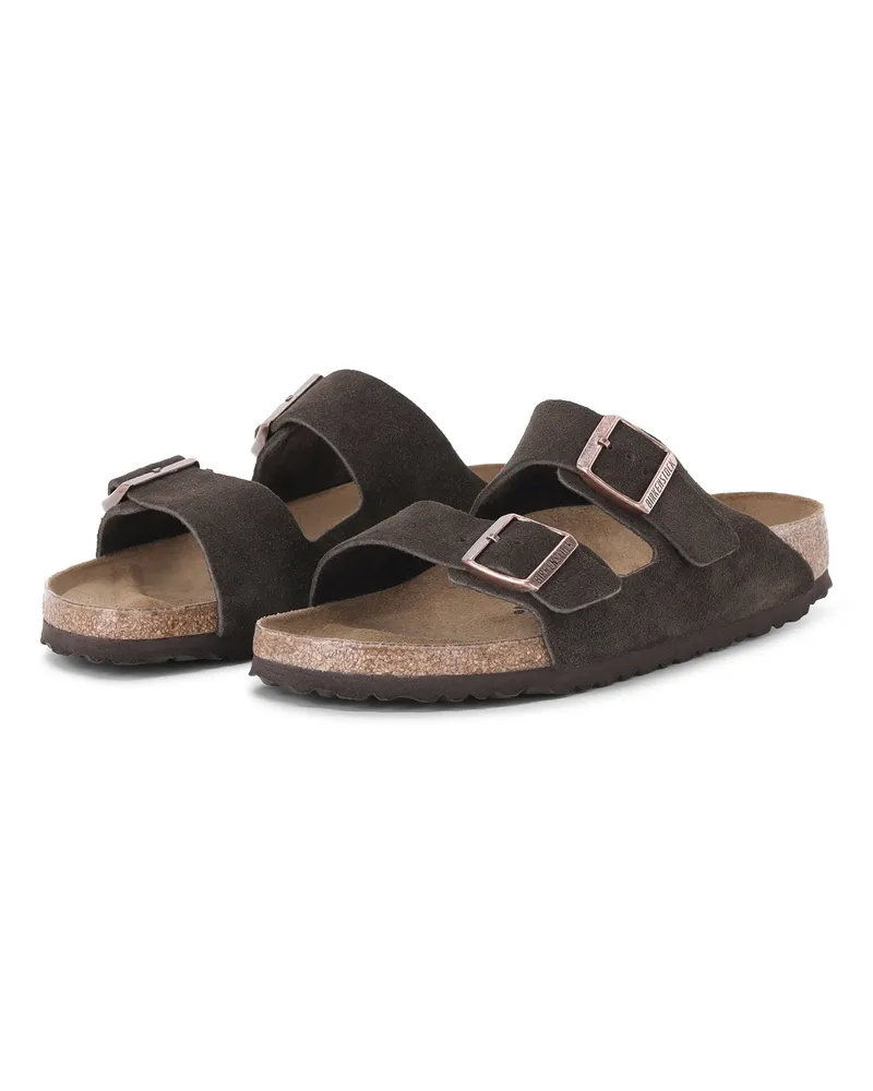 Birkenstock Sandale Arizona aus Veloursleder Braun