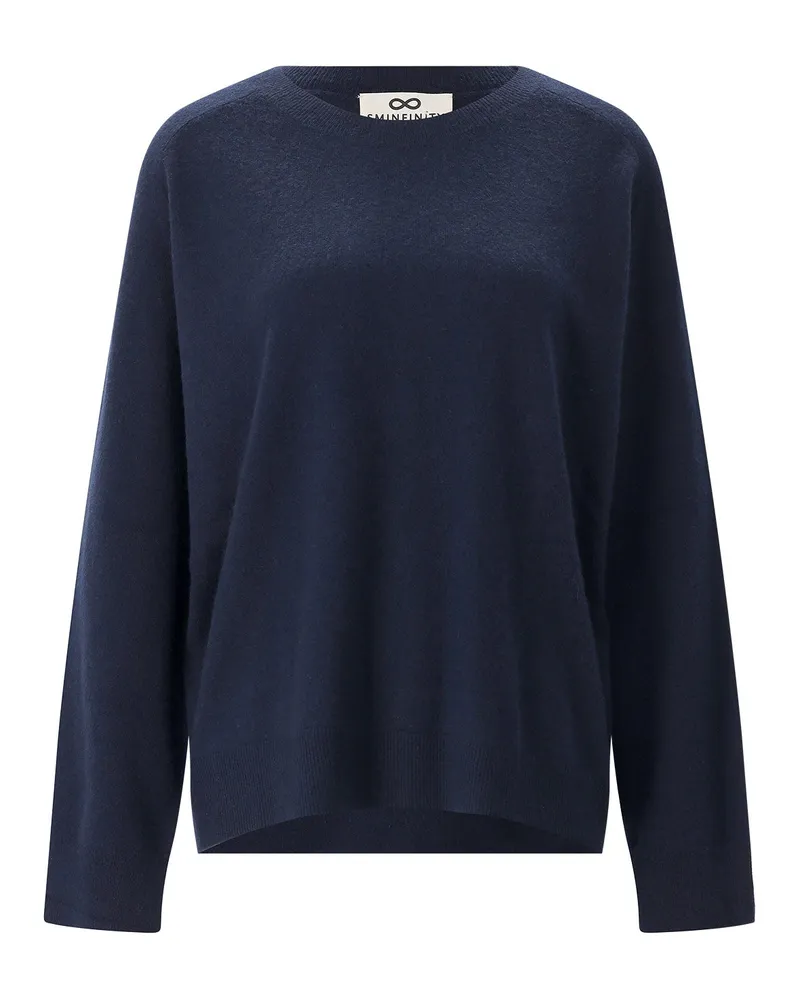 SMINFINITY Pullover aus Kaschmir & Baumwolle Dunkelblau