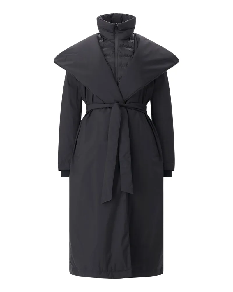 Herno Parka mit Daunen Schwarz
