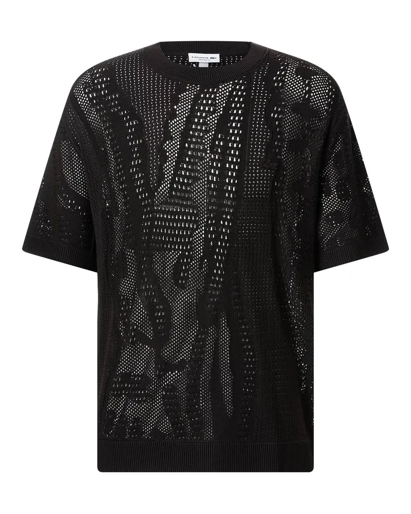 Lacoste T-Shirt mit Rundhalsausschnitt Dunkelbraun