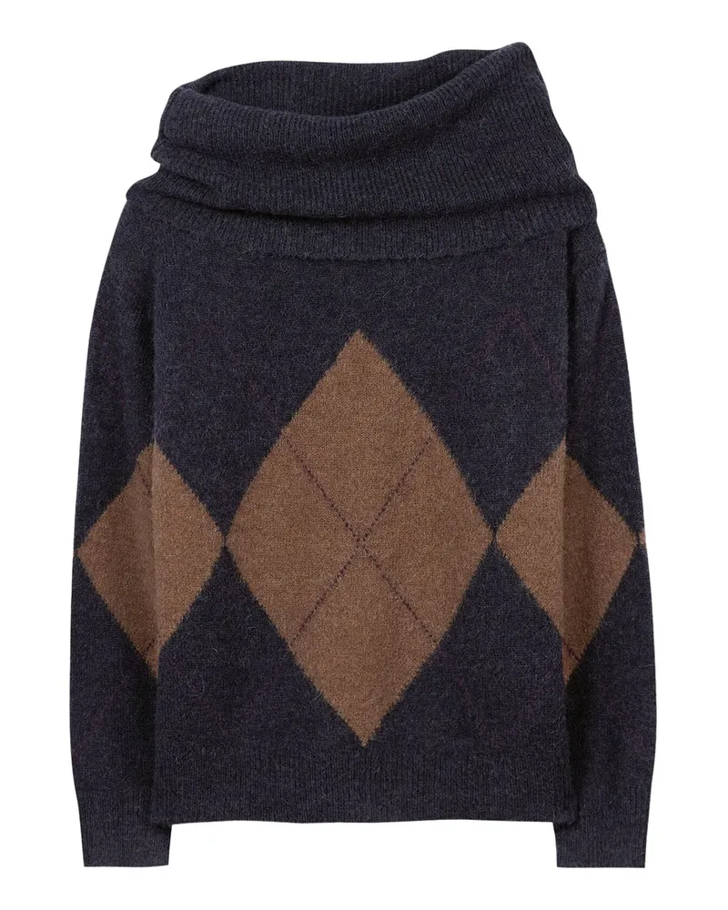 Luisa Cerano Pullover aus Alpaka-Woll-Mix Navy
