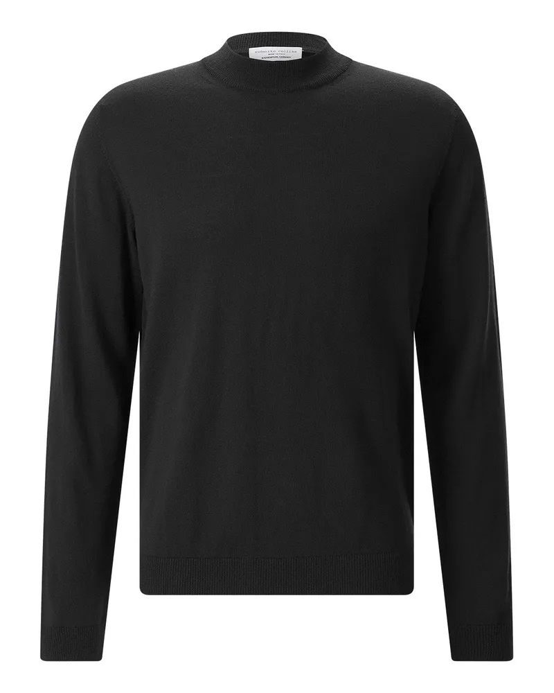 Roberto Collina Longsleeve aus Merinowolle Schwarz