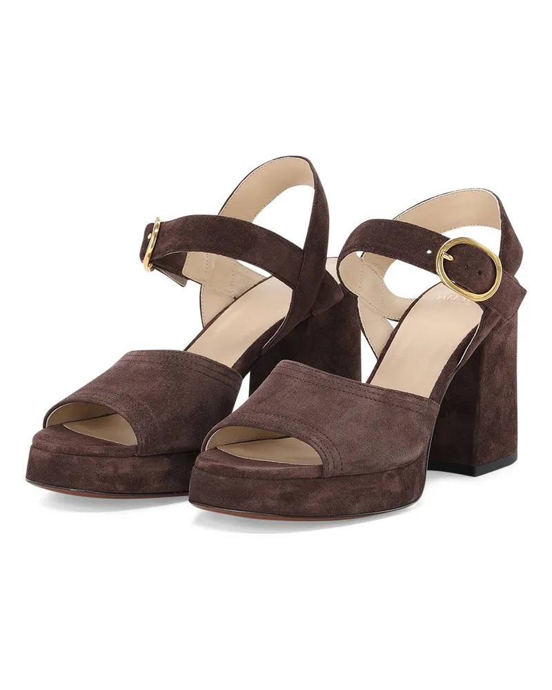 Valentino Garavani Pumps aus Veloursleder Braun