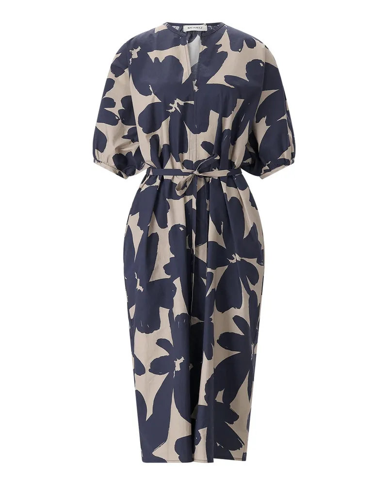 MEIMEIJ Midikleid mit Print Hellbraun