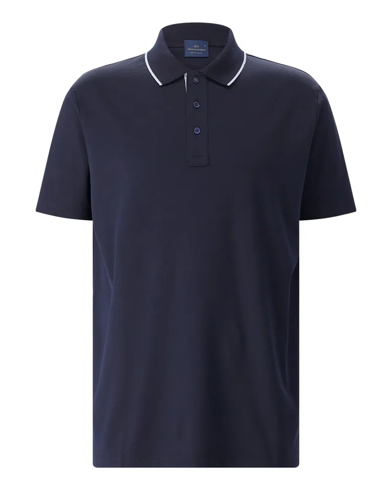 Paul & Shark Poloshirt aus Baumwolle Dunkelblau