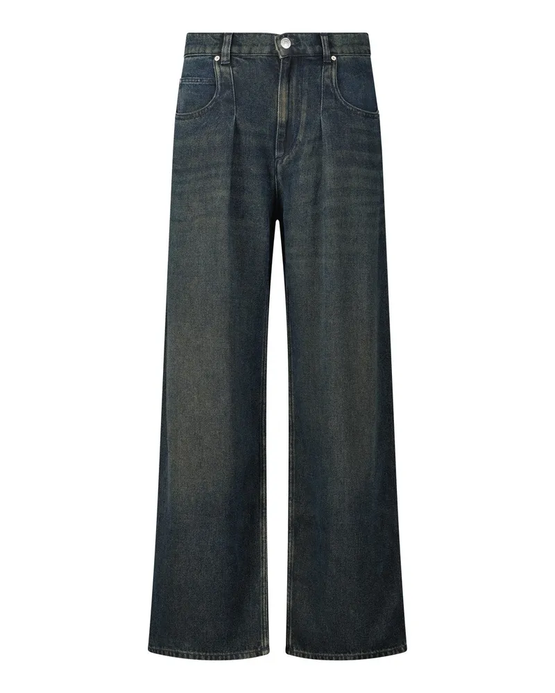 Isabel Marant Wide Leg Jeans Rodayna Dunkelblau