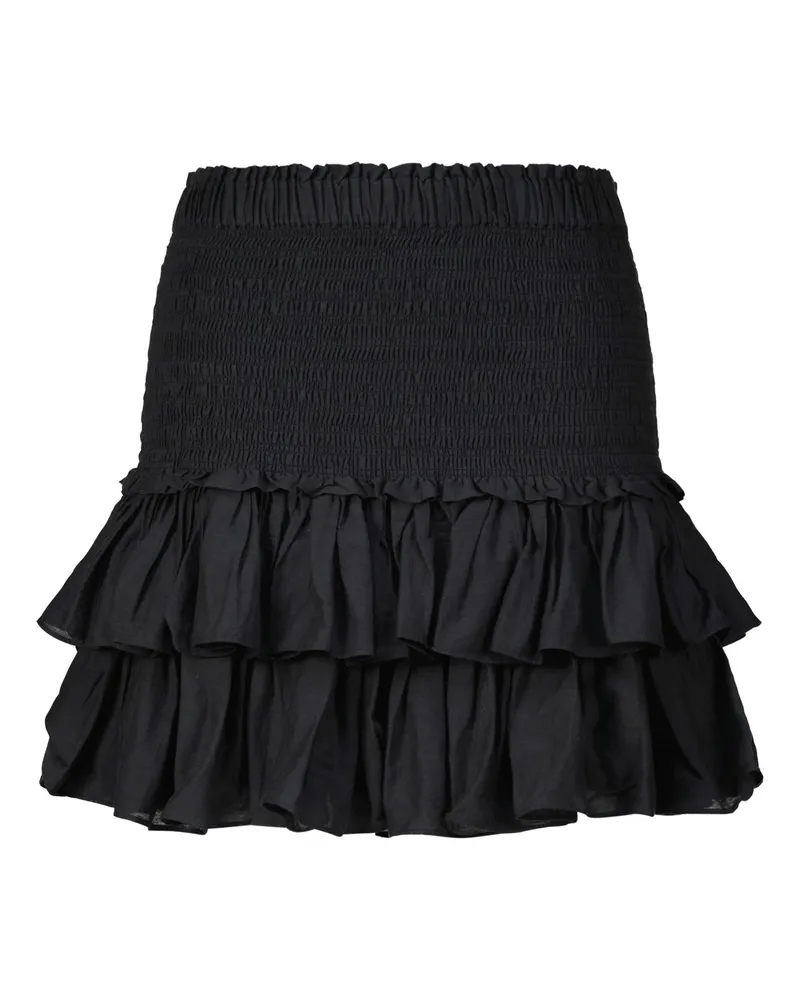 Isabel Marant Minirock Naomi mit Volant Schwarz