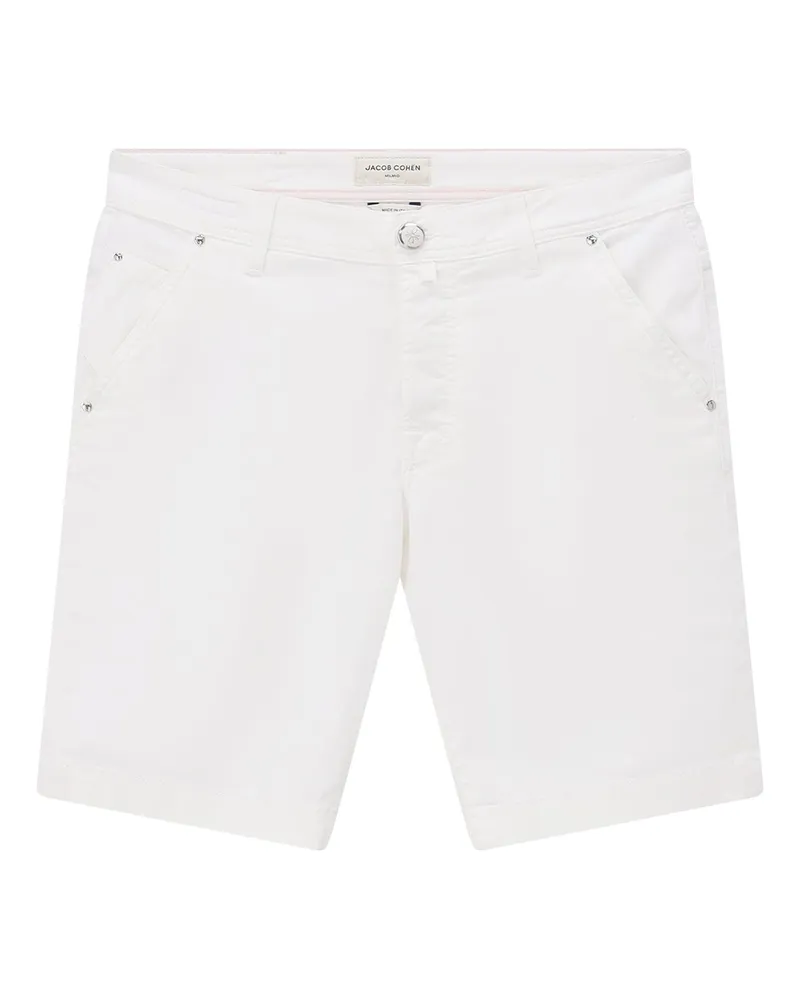 Jacob Cohën Bermudas aus Baumwoll-Mix Weiß