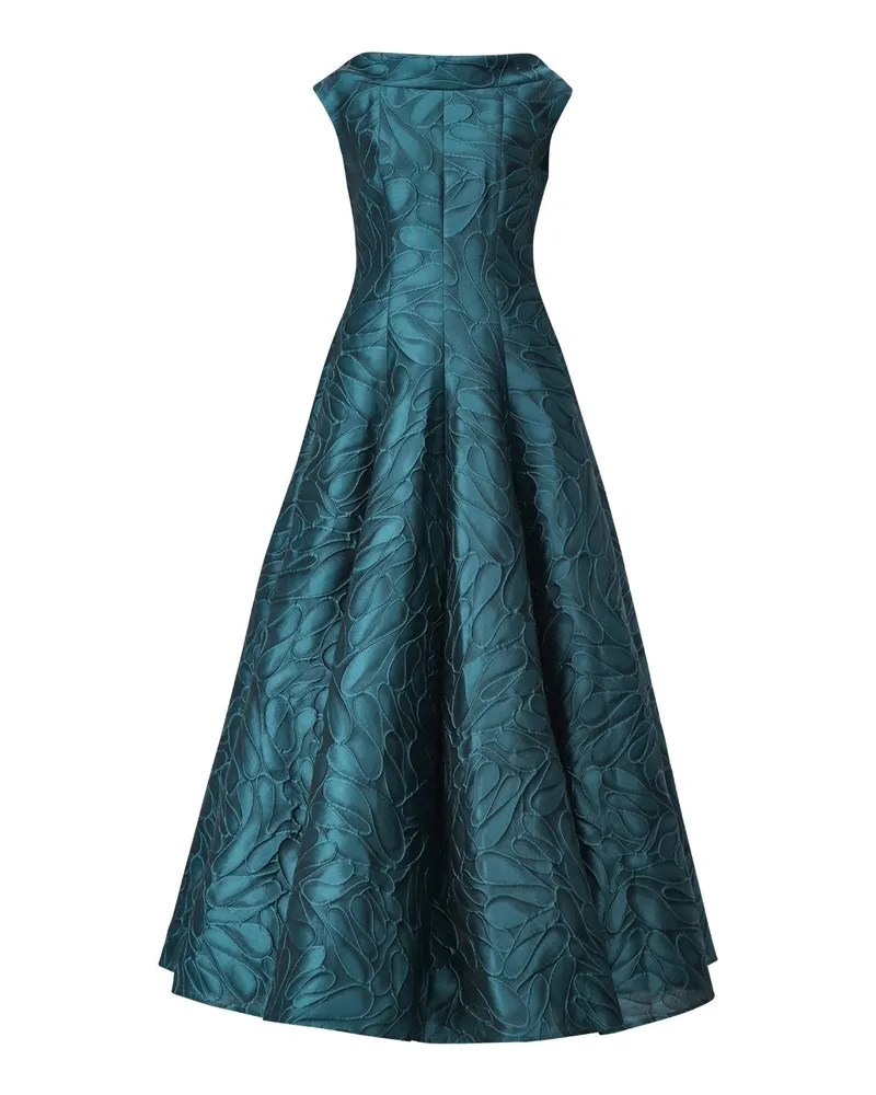 Talbot Runhof Abendkleid in A-Linie Grün