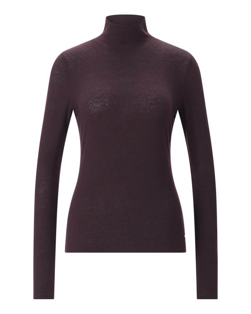 windsor. Leichtes Shirt mit Rollkragen Dunkellila
