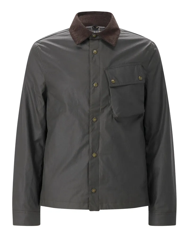 Belstaff Wachsjacke Ground Dunkelgrün