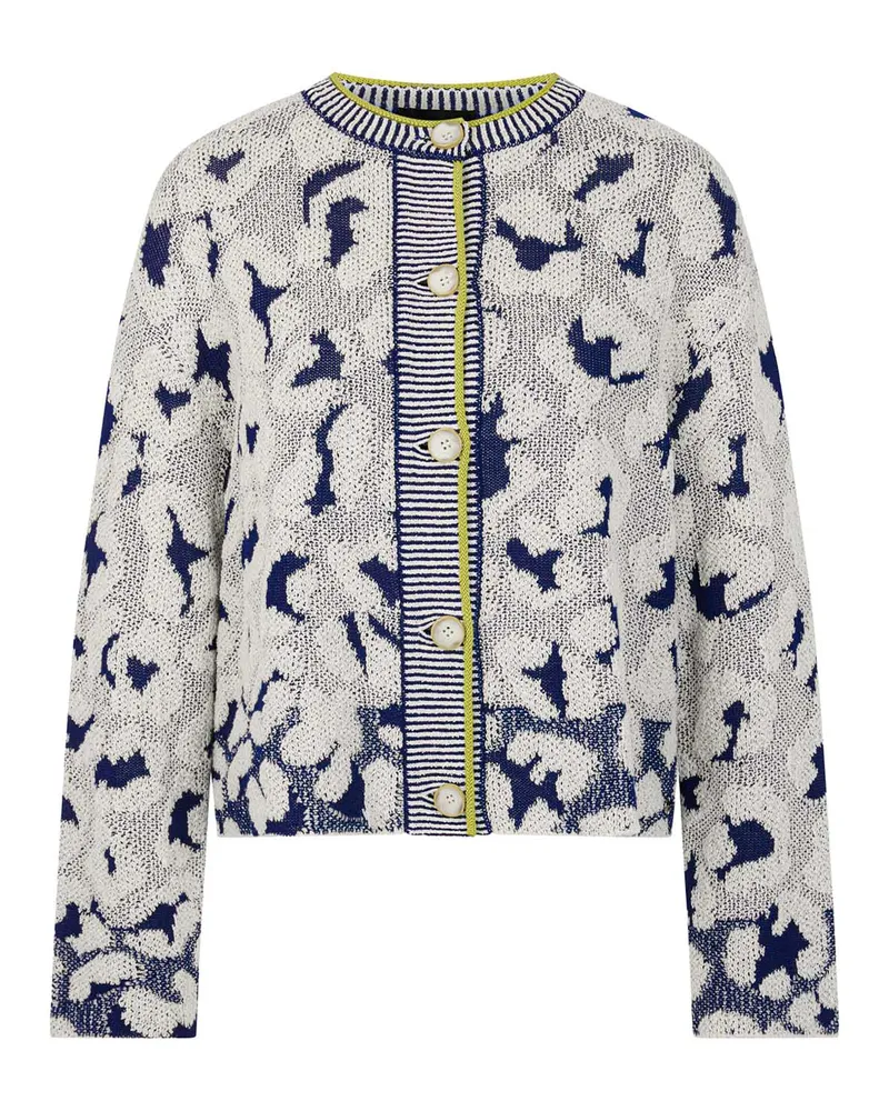 Marc Cain Strickjacke aus Baumwolle Weiß