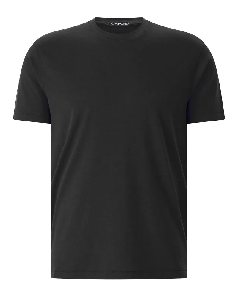 Tom Ford T-Shirt mit Rundhalsausschnitt Schwarz