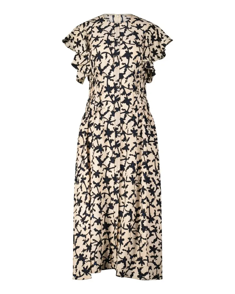 Ulla Johnson Anais Kleid mit Muster Beige