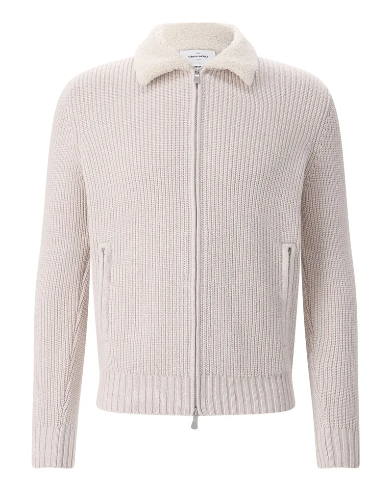 Gran Sasso Strickjacke aus Schurwolle Beige