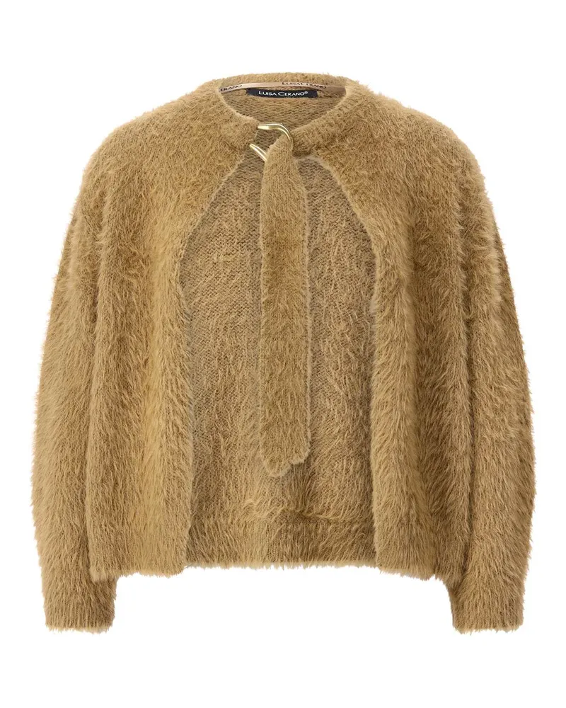 Luisa Cerano Cardigan mit Band Braun