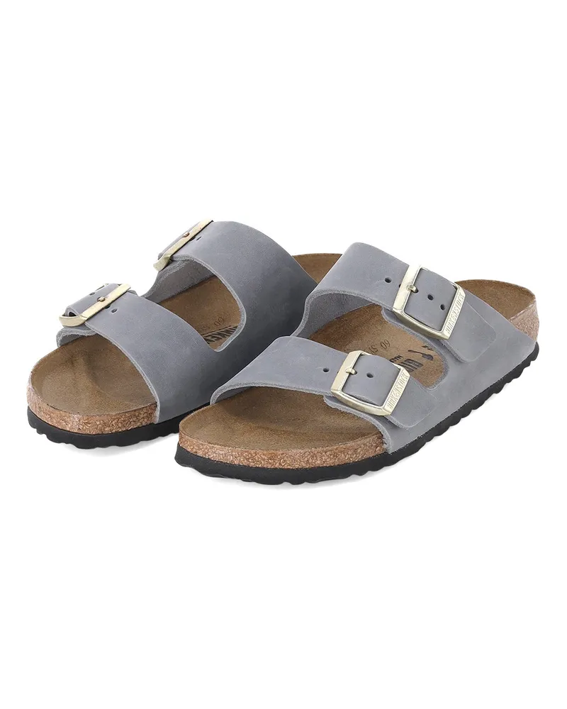 Birkenstock Sandalen aus Leder Grau