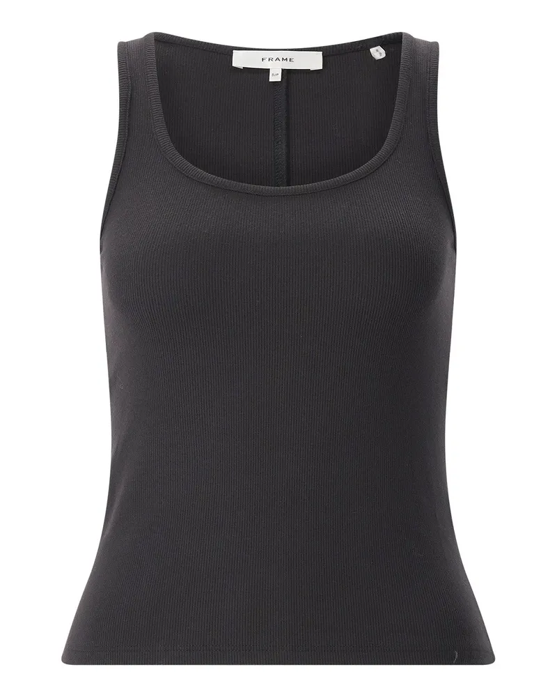 Frame Denim Tank Top The Scoop Schwarz