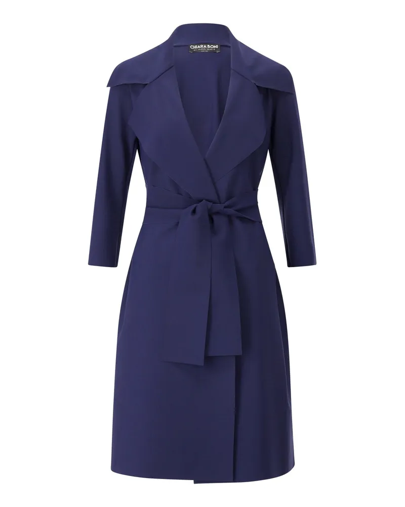 Chiara Boni Lange Jacke Casave Dunkelblau