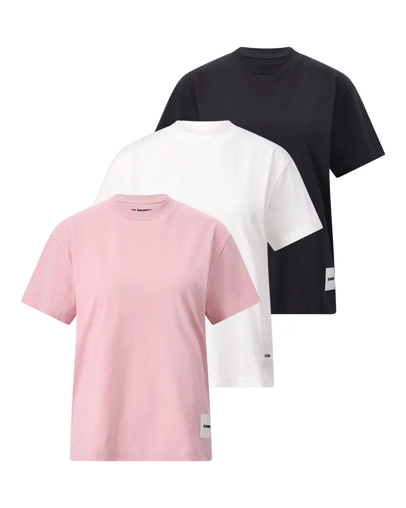 Jil Sander 3er-Pack T-Shirts Rosa