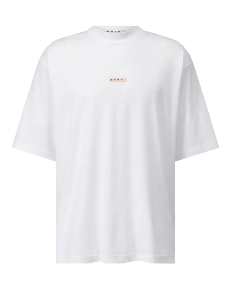 Marni T-Shirt mit Logo Weiß