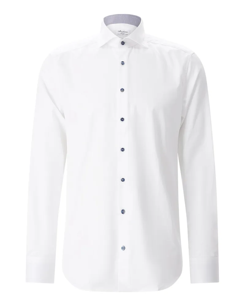 Stenströms Slim-Fit Hemd Weiß