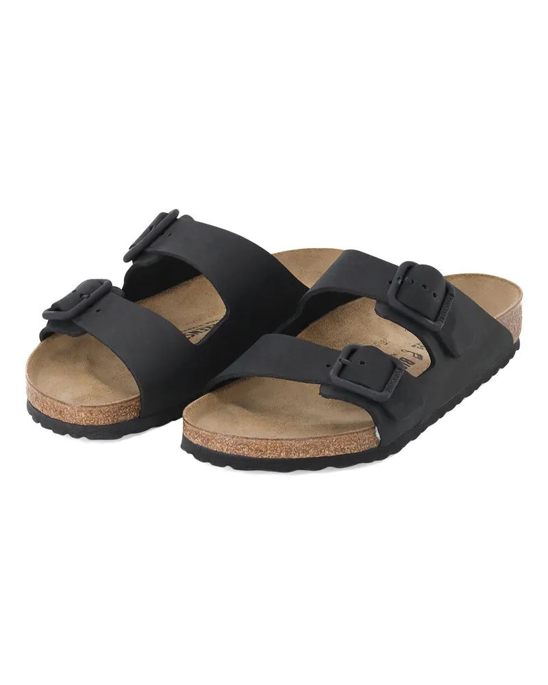 Birkenstock Sandalen aus Leder Schwarz
