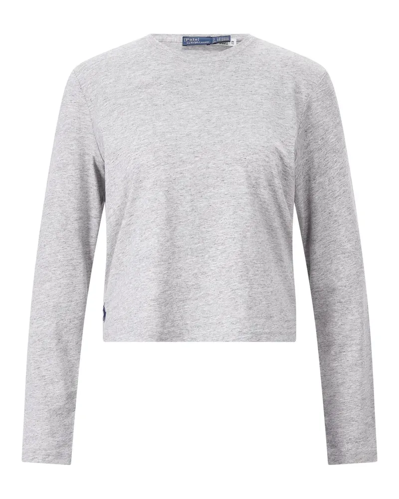Ralph Lauren Langarmshirt aus Baumwoll-Mix Grau