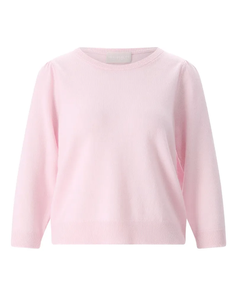 hemisphere Kurzarmpullover aus Kaschmir Rosa